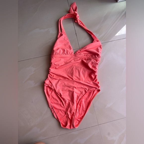 La Blanca One Piece Swimsuit - Size L orange summer pool sun - Picture 13 of 16